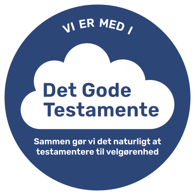 Logo for det gode testamente - Vi er med i Det Gode Testamente, sammen gør vi det naturligt at testamentere til velgørenhed
