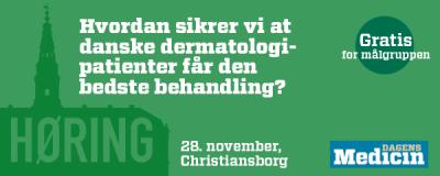 Banner om dermatolog-høringen fra Dagens Medicin