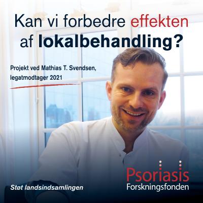 Grafik med Mathias T. Svendsen vedr. forskningsprojekt om lokalbehandling